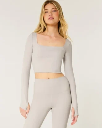 Gilly Hicks Active Recharge Square-Neck Top