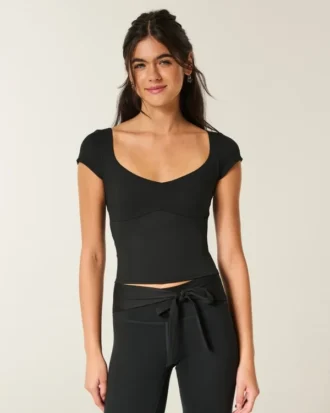 Gilly Hicks Active Tie-Back Ballet Top