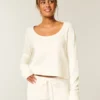Gilly Hicks Always Cozy Waffle Long-Sleeve Scoop Top