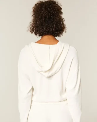 Gilly Hicks Always Cozy Waffle Zip-Up Hoodie