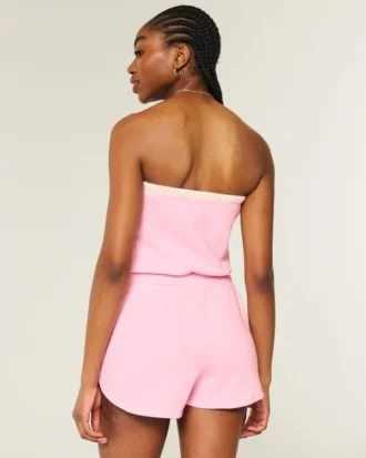 Gilly Hicks Cozy Strapless Waffle Onesie