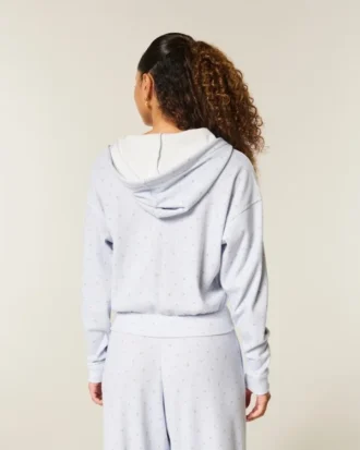 Gilly Hicks Relaxed Zip-Up Waffle Hoodie Gilly Hicks Relaxed Zip-Up Waffle Hoodie
