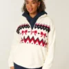 Gilly Hicks Sherpa Quarter-Zip Sweatshirt