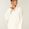Gilly Hicks Sherpa Quarter-Zip Sweatshirt