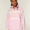 Gilly Hicks Sherpa Quarter-Zip Sweatshirt