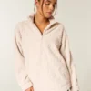 Gilly Hicks Sherpa Quarter-Zip Sweatshirt