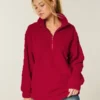 Gilly Hicks Sherpa Quarter-Zip Sweatshirt