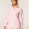 Gilly Hicks Sherpa Quarter-Zip Sweatshirt