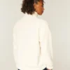 Gilly Hicks Sherpa Quarter-Zip Sweatshirt