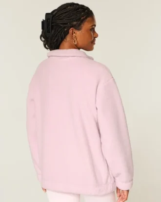Gilly Hicks Sherpa Quarter-Zip Sweatshirt