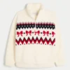 Gilly Hicks Sherpa Quarter-Zip Sweatshirt