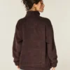 Gilly Hicks Sherpa Quarter-Zip Sweatshirt