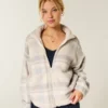 Gilly Hicks Sherpa Zip-Up Sweatshirt