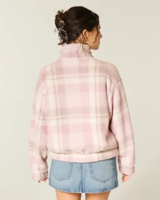 Gilly Hicks Sherpa Zip-Up Sweatshirt