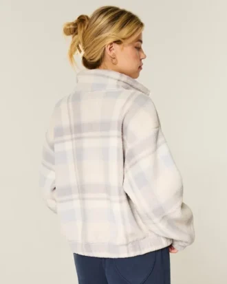 Gilly Hicks Sherpa Zip-Up Sweatshirt