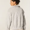 Gilly Hicks Sherpa Zip-Up Sweatshirt