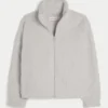 Gilly Hicks Sherpa Zip-Up Sweatshirt