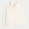 Gilly Hicks Sherpa Zip-Up Sweatshirt