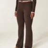 Gilly Hicks Sweater-Knit Foldover Bootcut Pants
