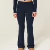 Gilly Hicks Sweater-Knit Foldover Bootcut Pants
