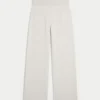 Gilly Hicks Sweater-Knit Foldover Straight Pants