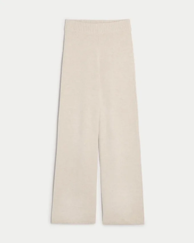 Gilly Hicks Sweater-Knit Straight Pants