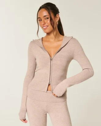 Gilly Hicks Zip-Up Sweater Hoodie