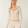 Gilly Hicks Zip-Up Sweater Hoodie