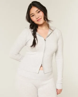 Gilly Hicks Zip-Up Sweater Hoodie