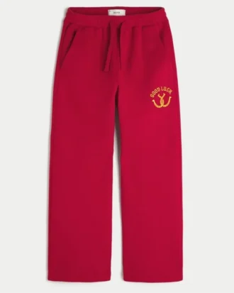 Good Luck Graphic Bootcut Sweatpants