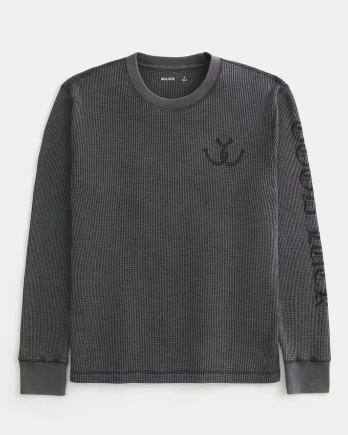 Good Luck Graphic Thermal Crew Shirt