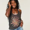 Good Times Fest Graphic Braided Racerback Tank