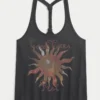 Good Times Fest Graphic Braided Racerback Tank