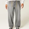 Grey Skater Baggy Jeans