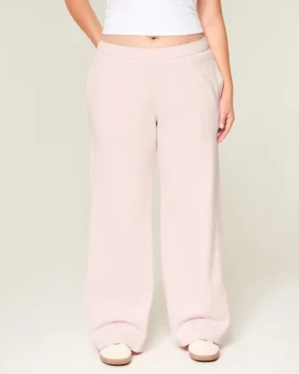 Heart Pocket Wide-Leg Sweatpants