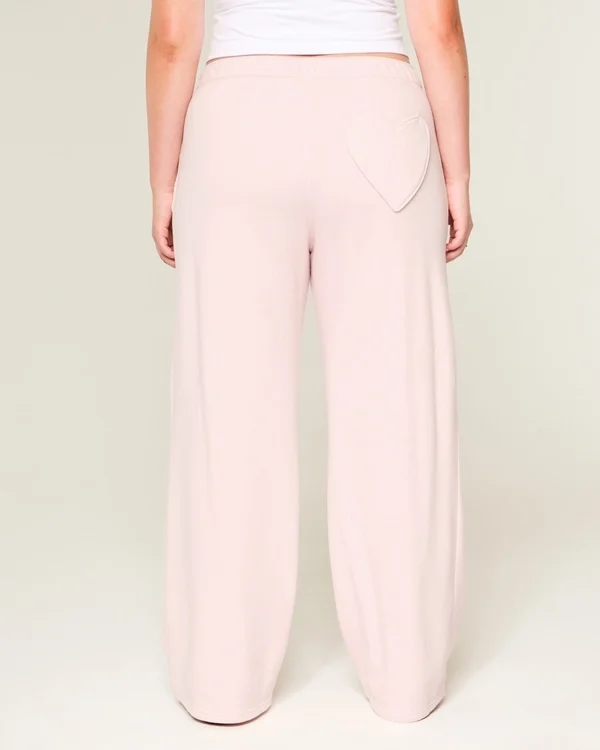 Heart Pocket Wide-Leg Sweatpants Heart Pocket Wide-Leg Sweatpants