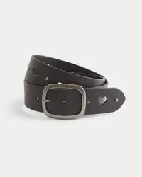 Heart Vegan Leather Belt