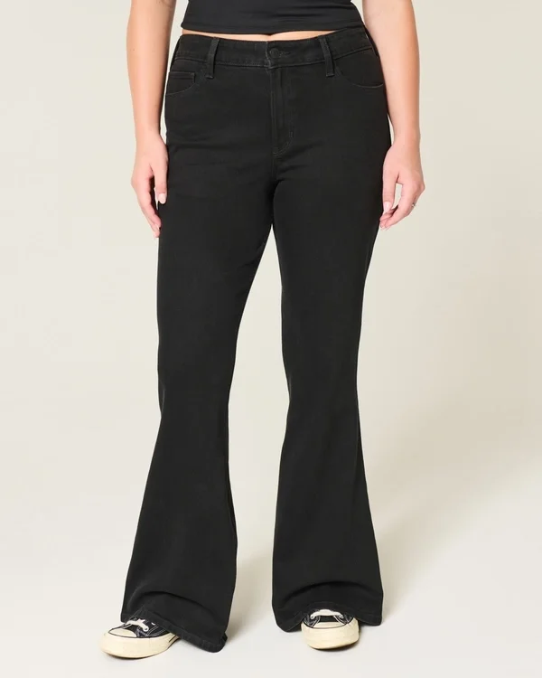 High-Rise Black Flare Jeans High-Rise Black Flare Jeans