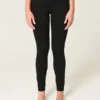High-Rise Black Jean Leggings
