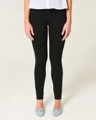 High-Rise Black Jean Leggings High-Rise Black Jean Leggings
