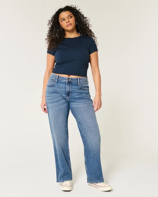 High-Rise Dark Wash Dad Jeans High-Rise Dark Wash Dad Jeans