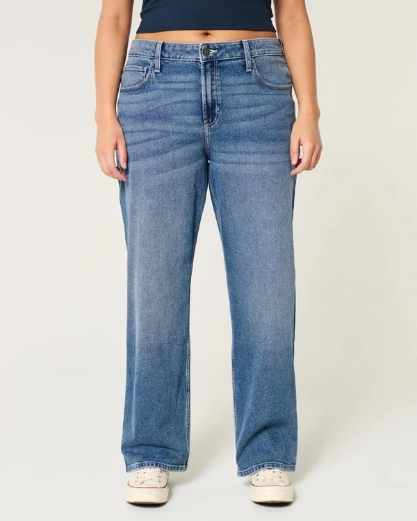 High-Rise Dark Wash Dad Jeans High-Rise Dark Wash Dad Jeans