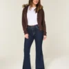 High-Rise Dark Wash Flare Jeans High-Rise Dark Wash Flare Jeans