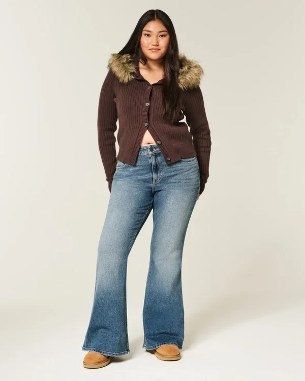 High-Rise Dark Wash Flare Jeans High-Rise Dark Wash Flare Jeans