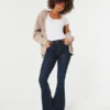 High-Rise Dark Wash Flare Jeans High-Rise Dark Wash Flare Jeans