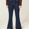 High-Rise Dark Wash Flare Jeans High-Rise Dark Wash Flare Jeans