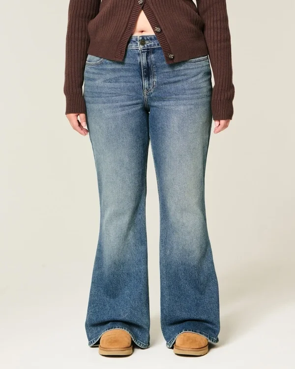 High-Rise Dark Wash Flare Jeans High-Rise Dark Wash Flare Jeans