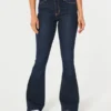 High-Rise Dark Wash Flare Jeans High-Rise Dark Wash Flare Jeans