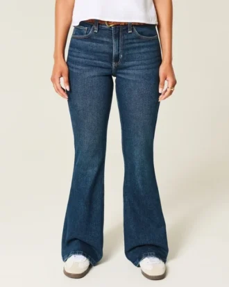 High-Rise Dark Wash Flare Jeans High-Rise Dark Wash Flare Jeans