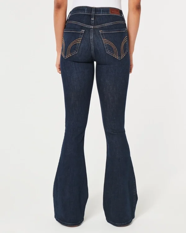 High-Rise Dark Wash Flare Jeans High-Rise Dark Wash Flare Jeans
